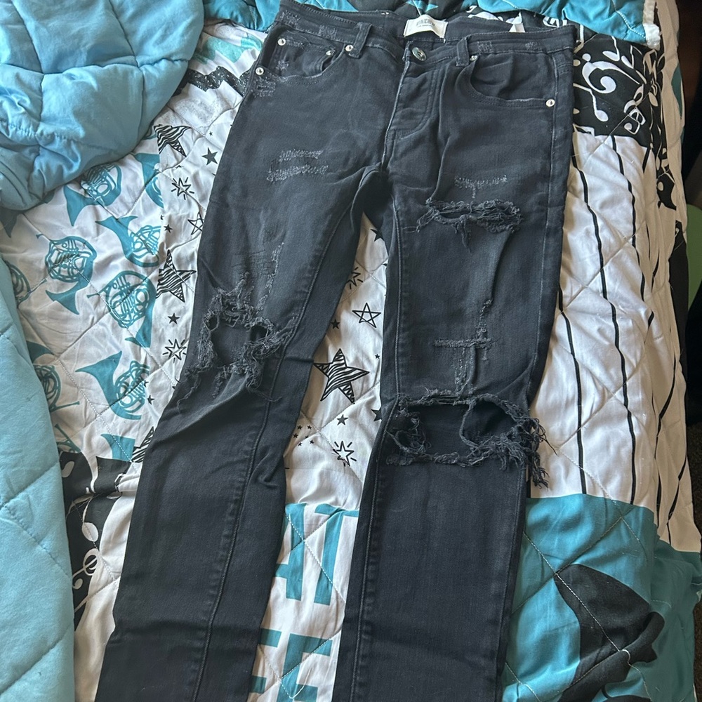 Ripped jeans!